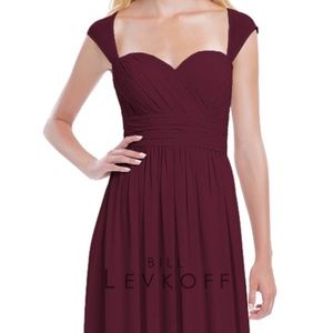 Bill Levkoff Bridesmaid Dress Style 1163 in Wine